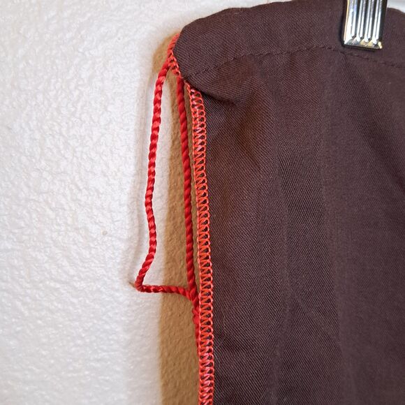Vintage Brown Coach Dust Bag Red Drawstrings Cotton 13.5" X 19" - Picture 5 of 9